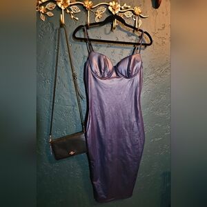 Navy Spaghetti-Strap Bodycon Dress